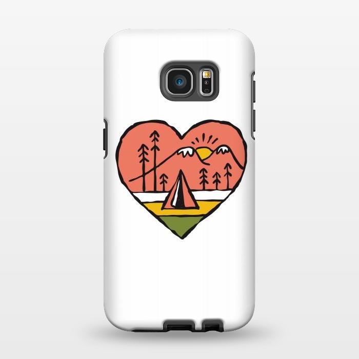 Galaxy S7 EDGE StrongFit Camping in Love 1 by Afif Quilimo