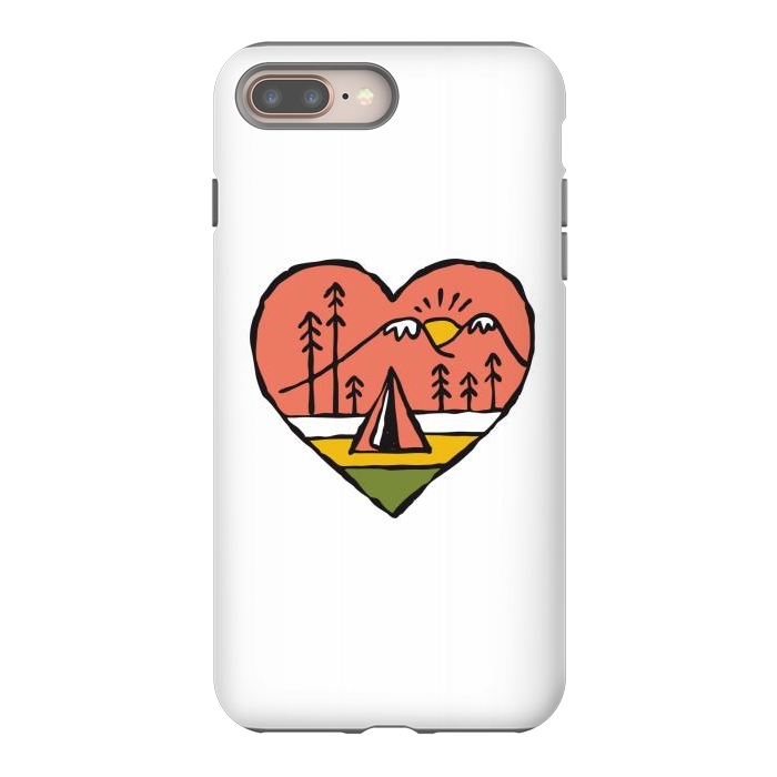 iPhone 8 plus StrongFit Camping in Love 1 by Afif Quilimo