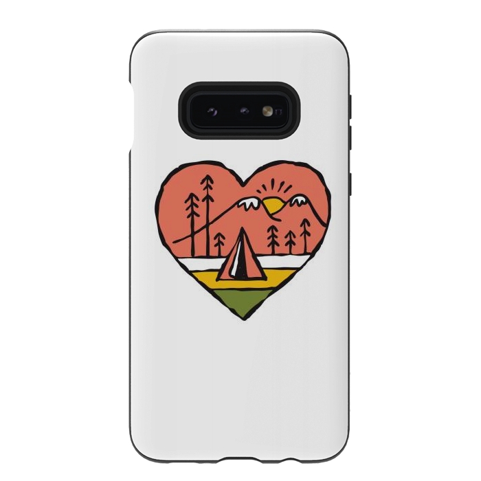 Galaxy S10e StrongFit Camping in Love 1 by Afif Quilimo