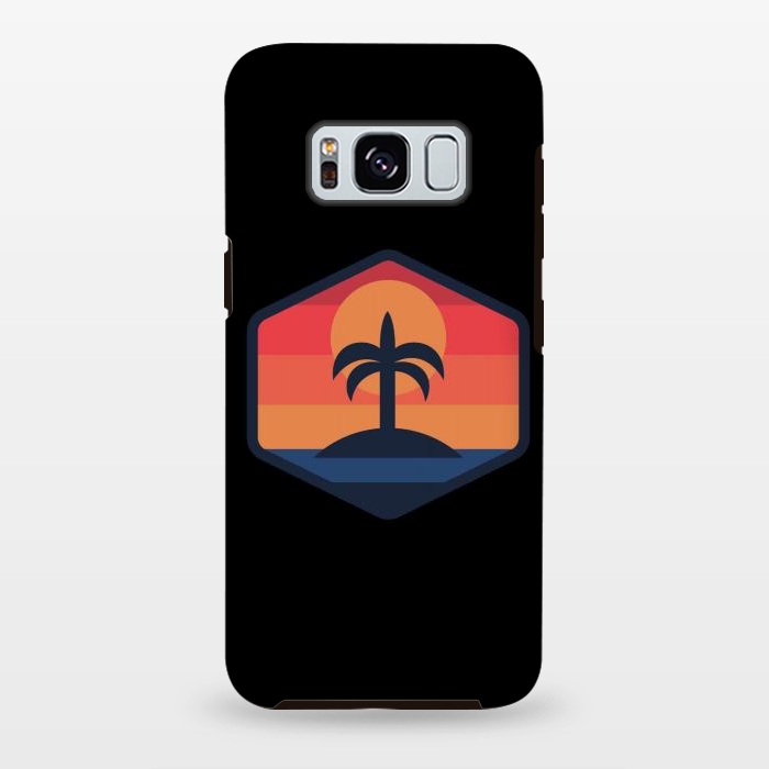 Galaxy S8 plus StrongFit Sunset Beach Island by Afif Quilimo