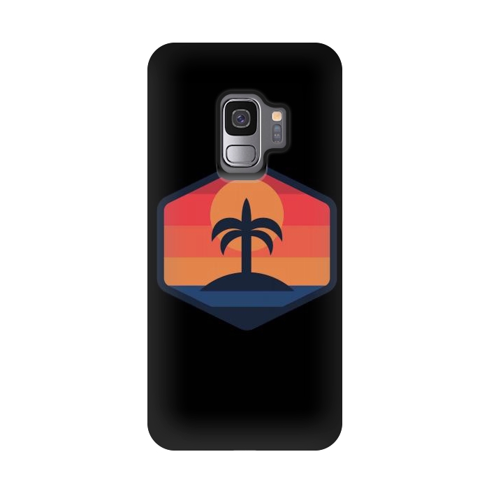 Galaxy S9 StrongFit Sunset Beach Island by Afif Quilimo