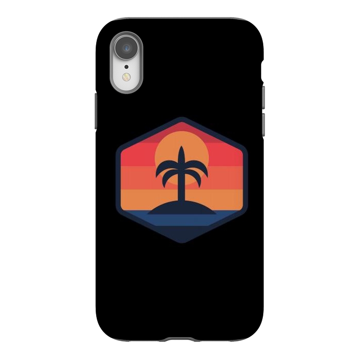 iPhone Xr StrongFit Sunset Beach Island by Afif Quilimo
