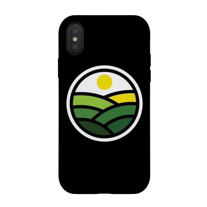 iPhone Xs / X StrongFit Nature Line 1 by Afif Quilimo