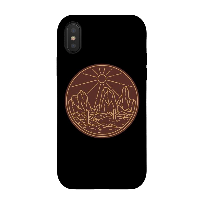 iPhone Xs / X StrongFit Beauty Desert by Afif Quilimo