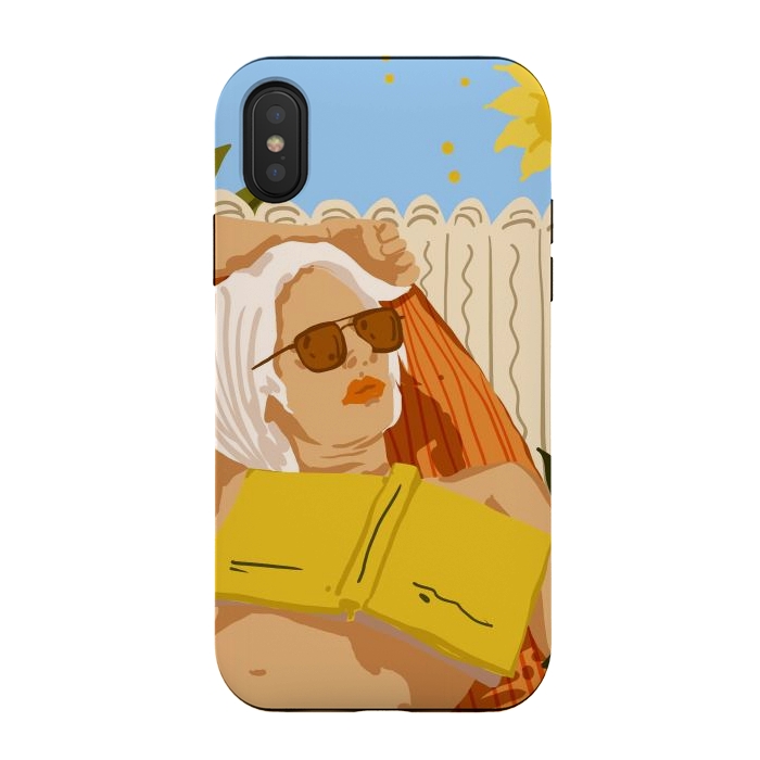 iPhone Xs / X StrongFit I love to travel but when I really want to escape, I read a book by Uma Prabhakar Gokhale