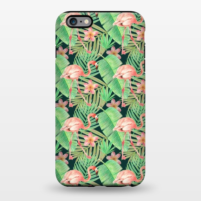 iPhone 6/6s plus StrongFit pink flamingo in a jungle by Alena Ganzhela