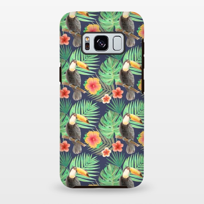 Galaxy S8 plus StrongFit toucan bird in a jungle by Alena Ganzhela