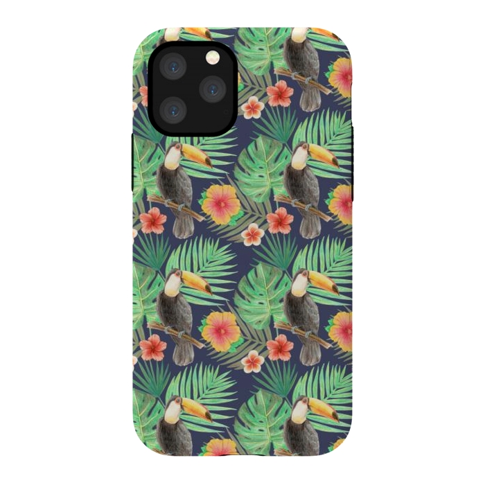 iPhone 11 Pro StrongFit toucan bird in a jungle by Alena Ganzhela