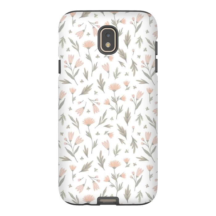 Galaxy J7 StrongFit delicate flowers on a white by Alena Ganzhela