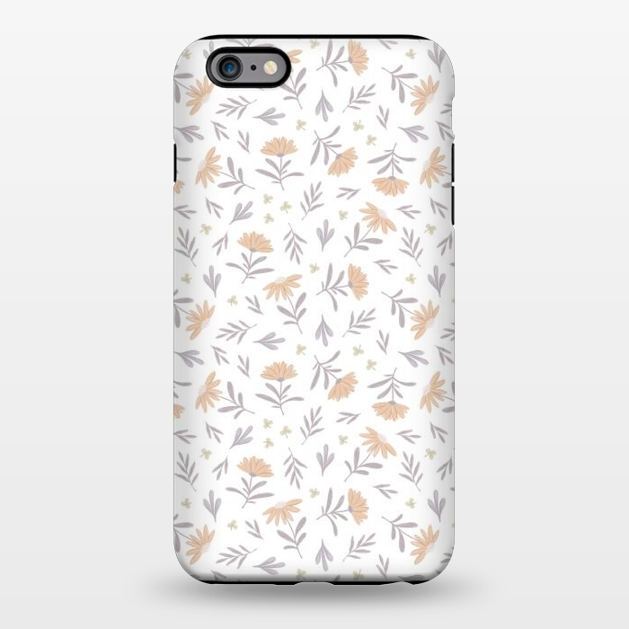 iPhone 6/6s plus StrongFit Beige flowers on a white by Alena Ganzhela
