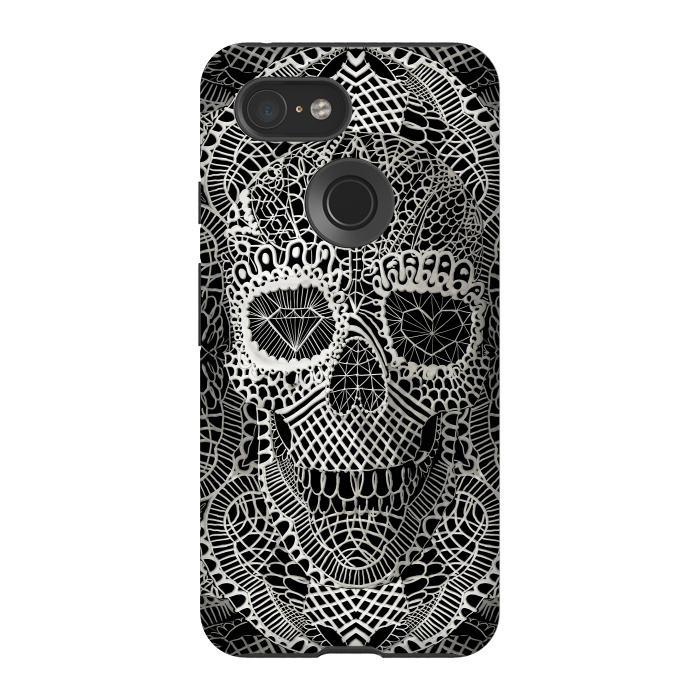 Pixel 3 StrongFit Lace Skull by Ali Gulec