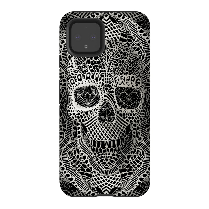 Pixel 4 StrongFit Lace Skull by Ali Gulec