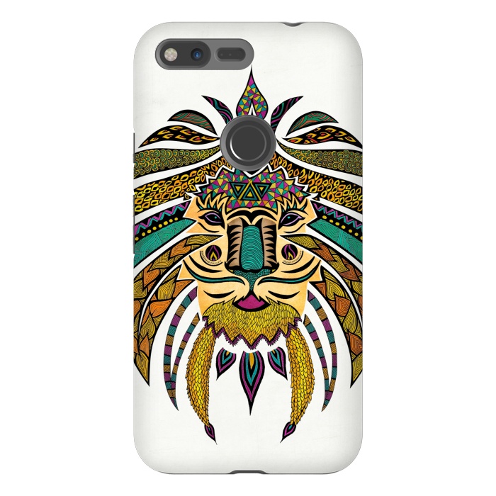 Pixel XL StrongFit Emperor Tribal Lion by Pom Graphic Design