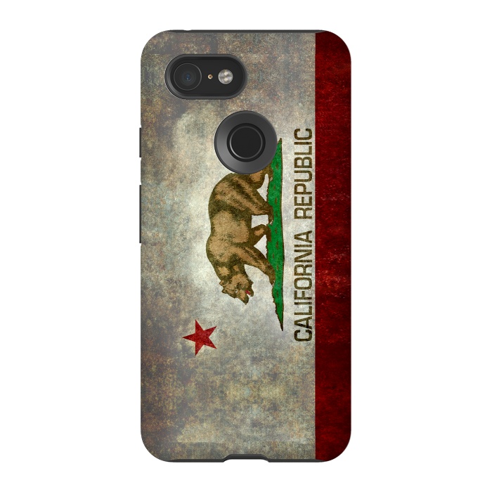 Pixel 3 StrongFit California Republic State by Bruce Stanfield