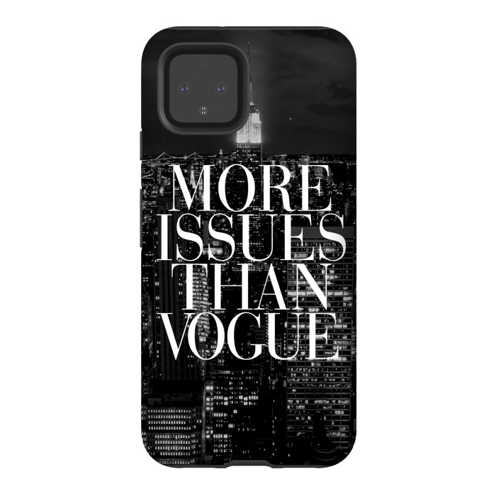 Pixel 4 StrongFit Siphone vogue issues nyc skyline by Rex lambo