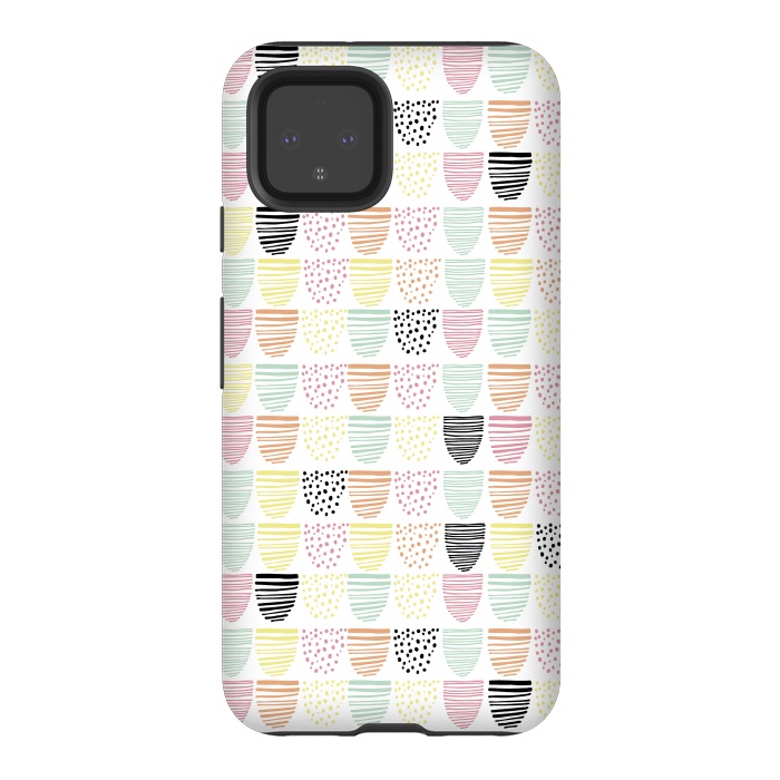 Pixel 4 StrongFit Scandi Doodle by Alice Perry Designs