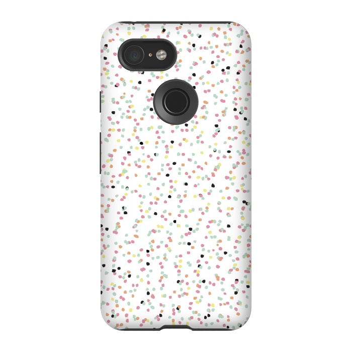 Pixel 3 StrongFit Speckled Rain by Alice Perry Designs