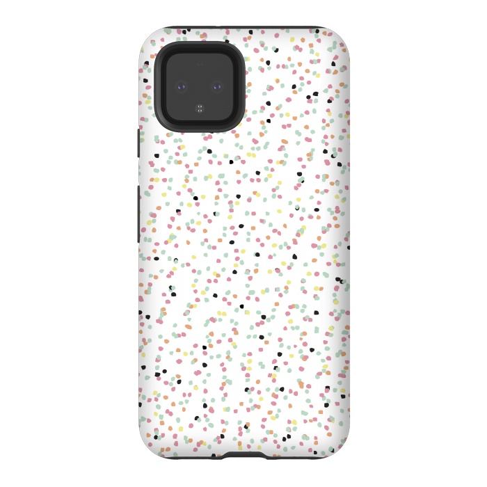 Pixel 4 StrongFit Speckled Rain by Alice Perry Designs