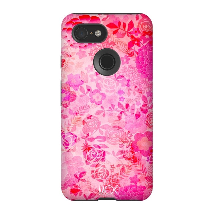 Pixel 3 StrongFit Rose Floral by M.O.K.