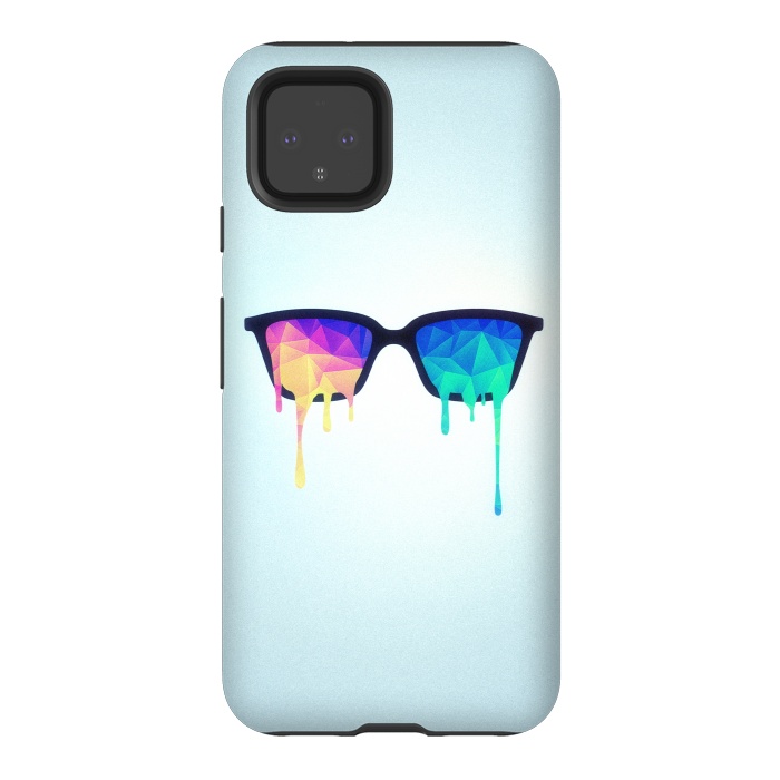 Pixel 4 StrongFit Psychedelic Nerd Glasses with Melting lsdtrippy by Philipp Rietz