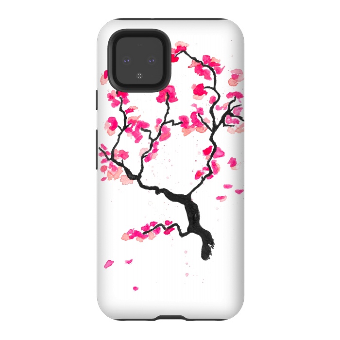 Pixel 4 StrongFit Cherry Blossoms by Amaya Brydon