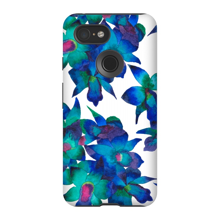 Pixel 3 StrongFit Oceanic Orchid Fascination by Amaya Brydon