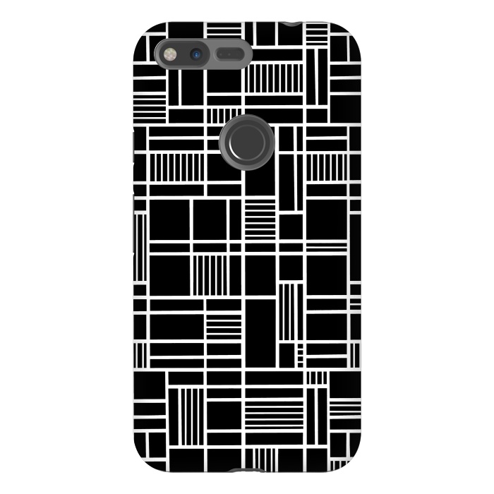 Pixel XL StrongFit Map Outline Black 45 White by Project M