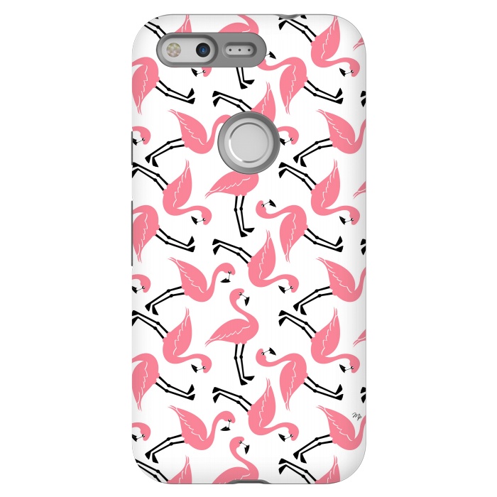 Pixel StrongFit Flamingos by Martina