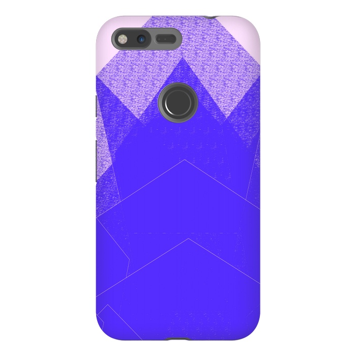 Pixel XL StrongFit Sunset Mountain Blue by ANoelleJay