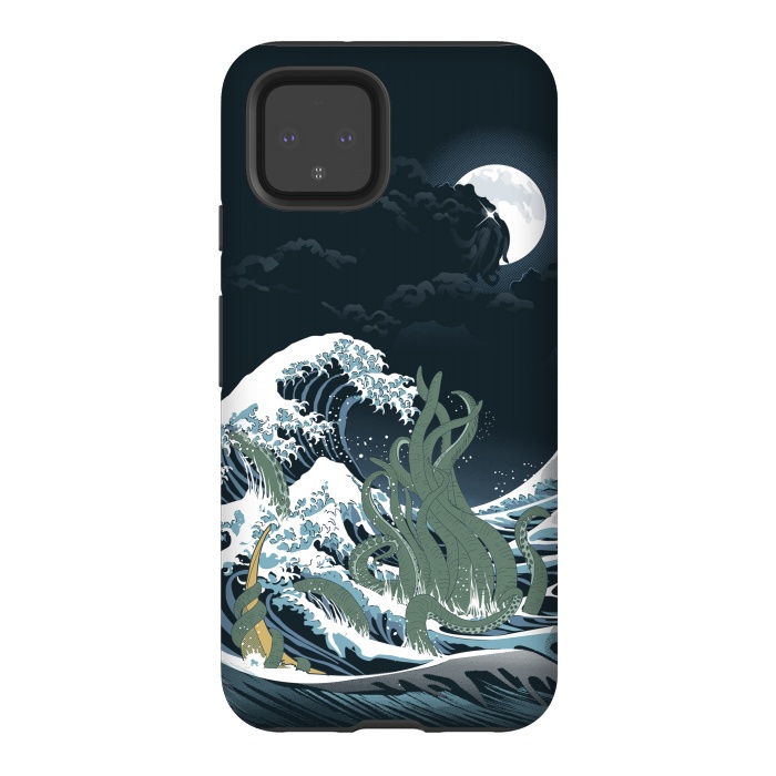 Pixel 4 StrongFit The Wave off R'lyeh  by Samiel Art