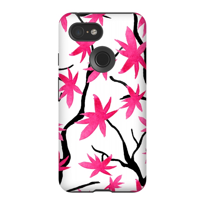 Pixel 3 StrongFit Pink Blossoms by Amaya Brydon
