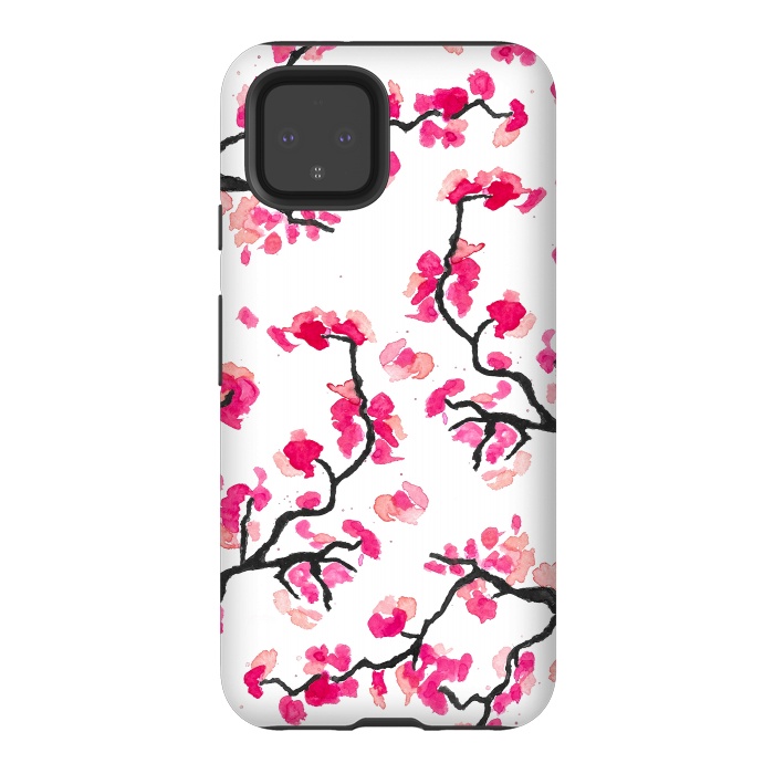 Pixel 4 StrongFit Japanese Cherry Blossoms by Amaya Brydon