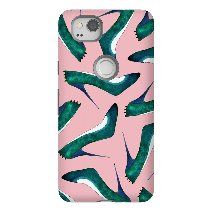 Pixel 2 StrongFit Green With Envy Pink by Amaya Brydon