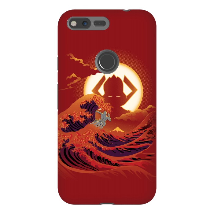 Pixel XL StrongFit Surfing with the Alien by Samiel Art