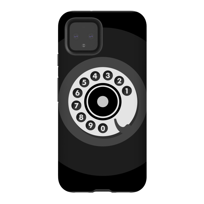 Pixel 4 StrongFit Vintage Black Phone by Dellán