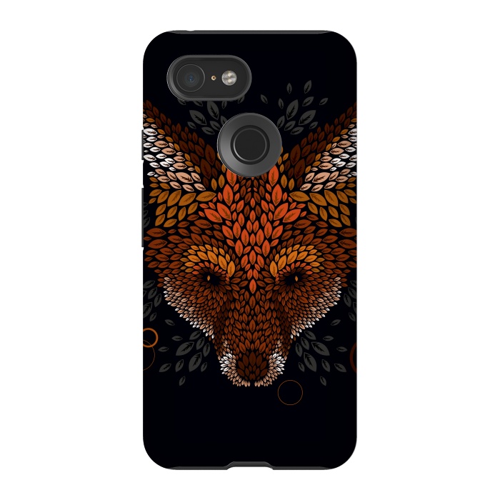 Pixel 3 StrongFit Fox Face by Q-Artwork