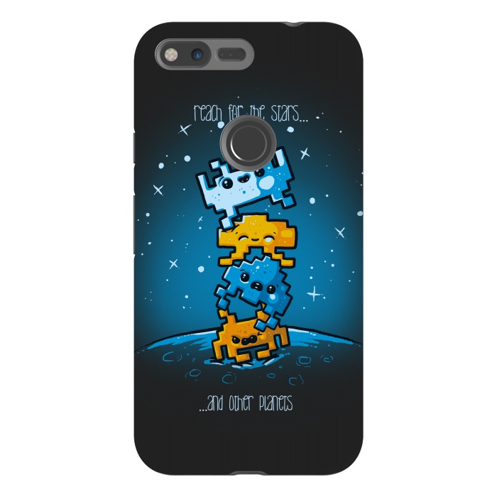 Pixel XL StrongFit Cute Invaders by Q-Artwork