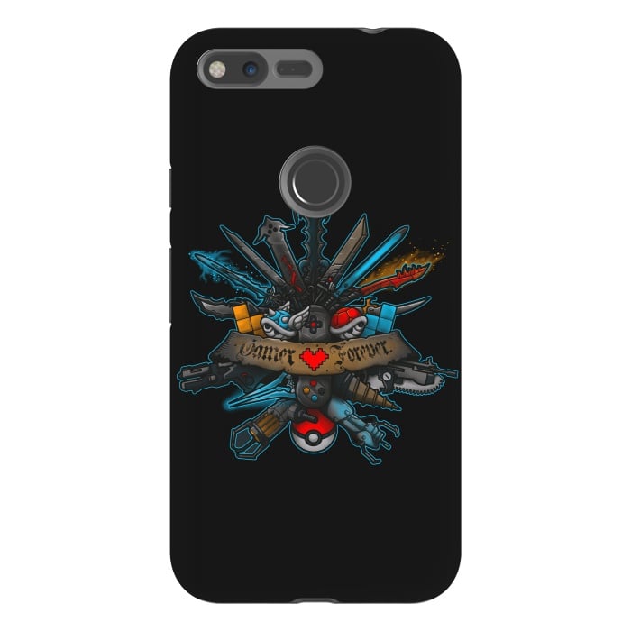 Pixel XL StrongFit Gamer Forever by Q-Artwork