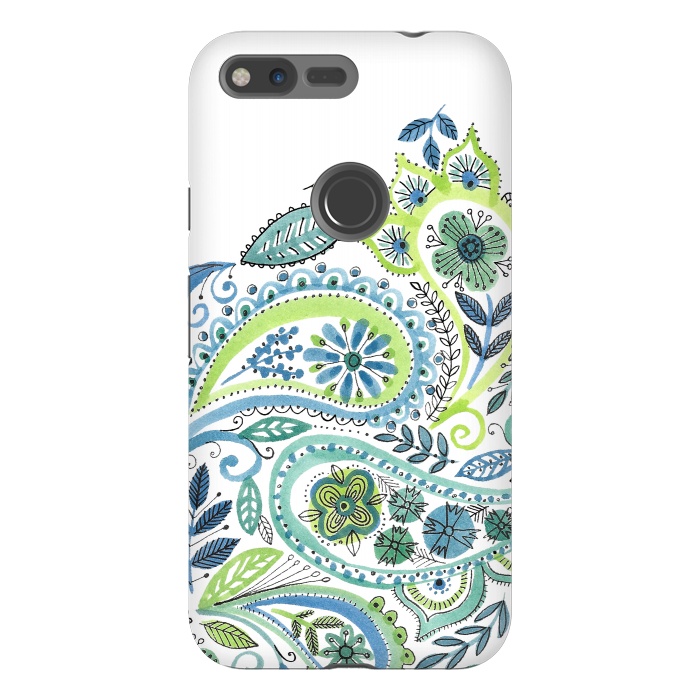 Pixel XL StrongFit Watercolour Paisley by Laura Grant