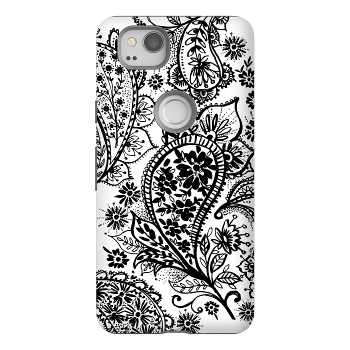 Pixel 2 StrongFit Ink paisley by Laura Grant