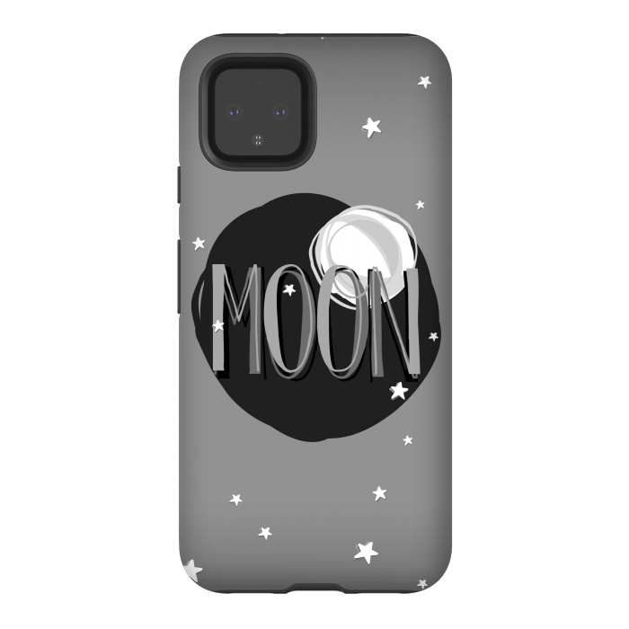 Pixel 4 StrongFit Bright Moon & Stars by Dellán