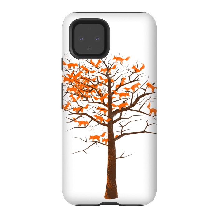 Pixel 4 StrongFit Blazing Fox Tree by 38 Sunsets
