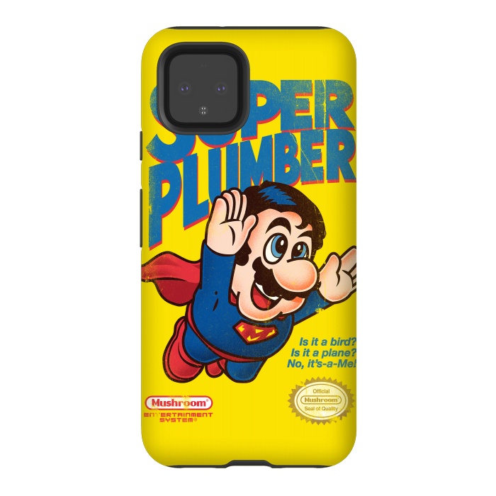 Pixel 4 StrongFit Super Plumber by Vó Maria