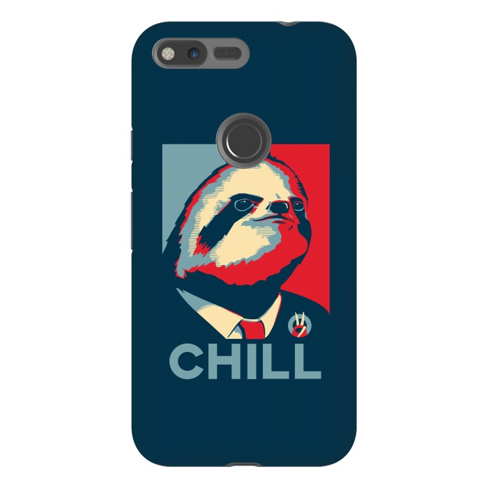Pixel XL StrongFit Sloth For President by Grant Stephen Shepley