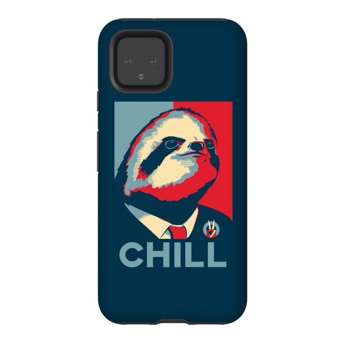 Pixel 4 StrongFit Sloth For President by Grant Stephen Shepley