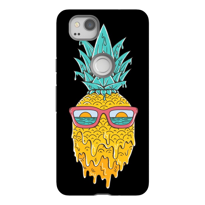 Pixel 2 StrongFit Pineapple Summer by Coffee Man