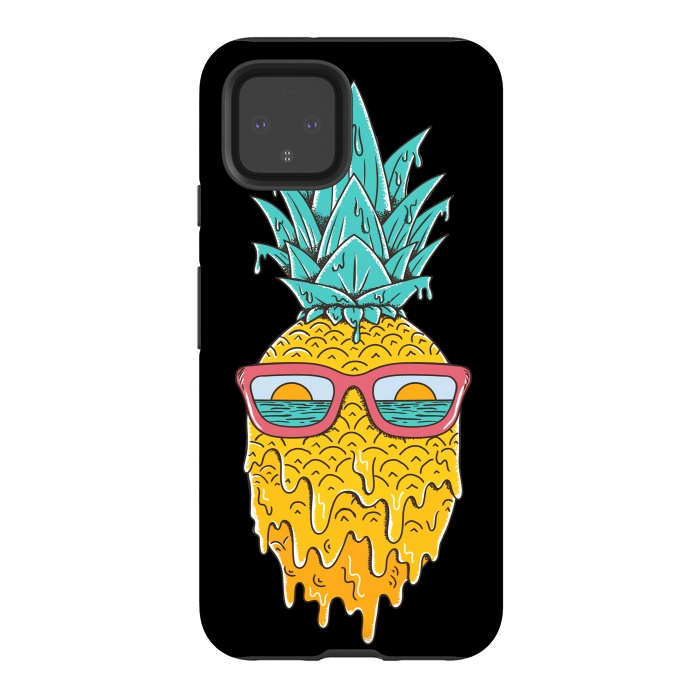 Pixel 4 StrongFit Pineapple Summer by Coffee Man