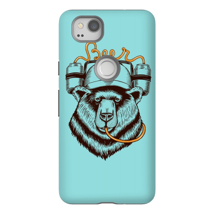 Pixel 2 StrongFit BEAR LOVE BEER by Coffee Man