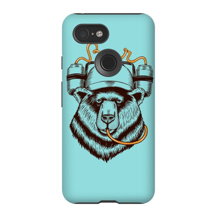 Pixel 3 StrongFit BEAR LOVE BEER by Coffee Man