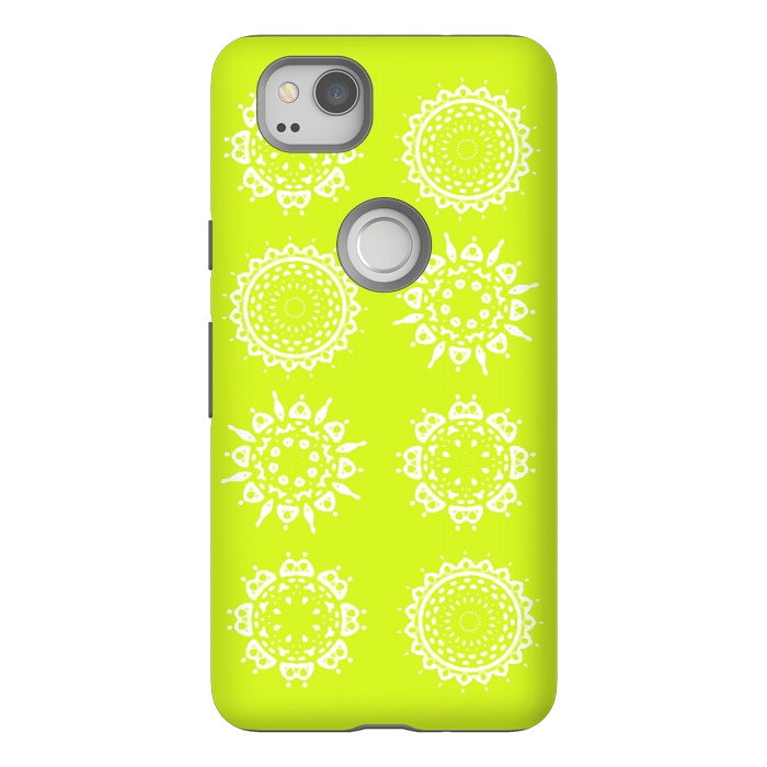 Pixel 2 StrongFit Oh Chartreuse! by Bettie * Blue